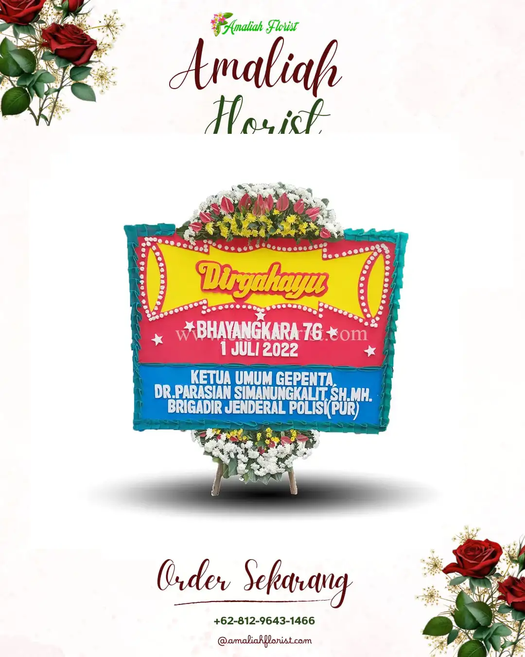 Papan Bunga HUT Ulang Tahun Sampalan Kelod